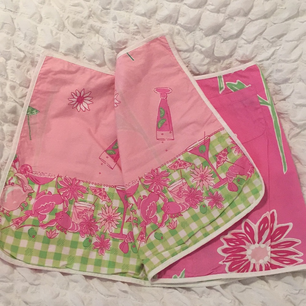 Lilly Pulitzer Reversible Button Wrap Skirt